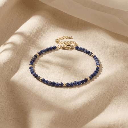 MINIMAL | BRANSOLETKA Z LAPISU LAZULI